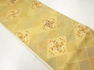 菱華紋模様織出し袋帯